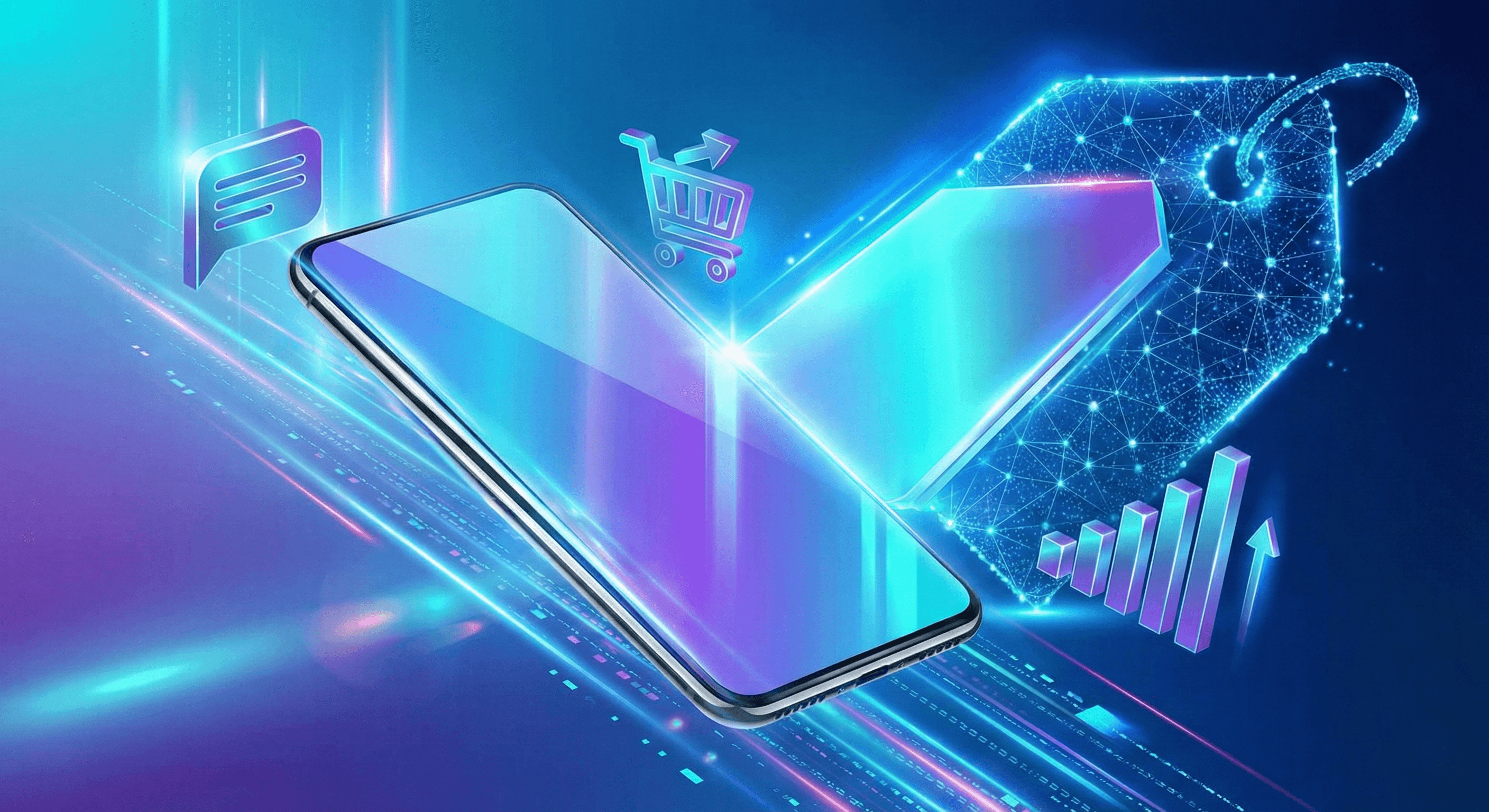 3D illustratie van smartphone app ontwikkeling en kostenindicatie voor 2025.