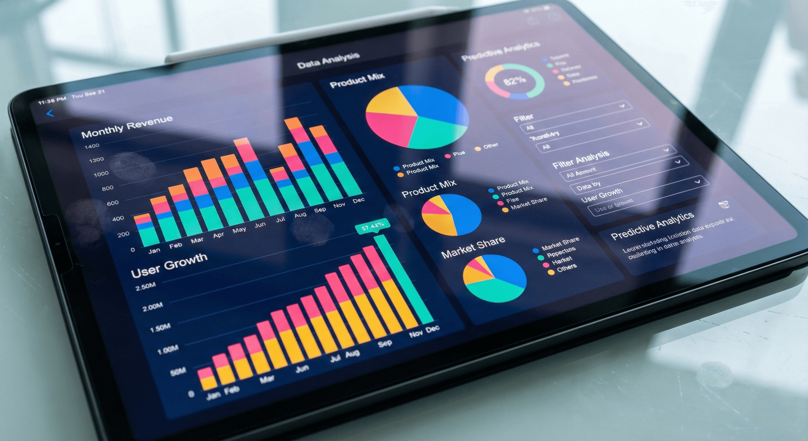 Real-time data dashboard voor zakelijke inzichten en besluitvorming.