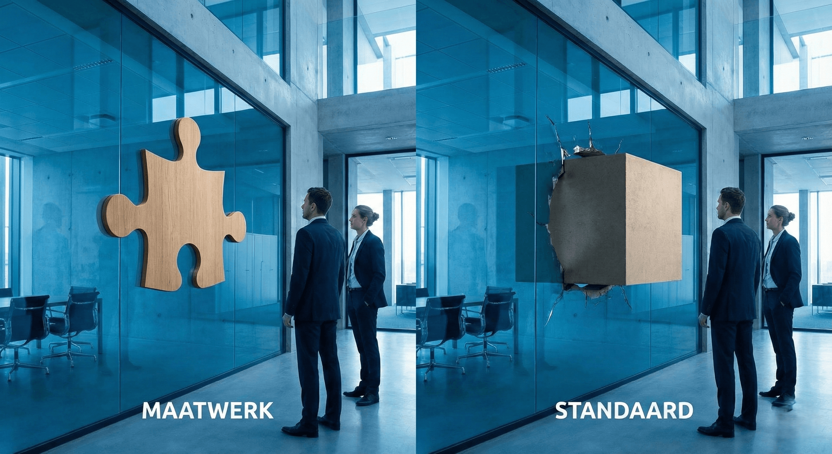 Vergelijking tussen maatwerk software en standaard software pakketten voor MKB bedrijven.