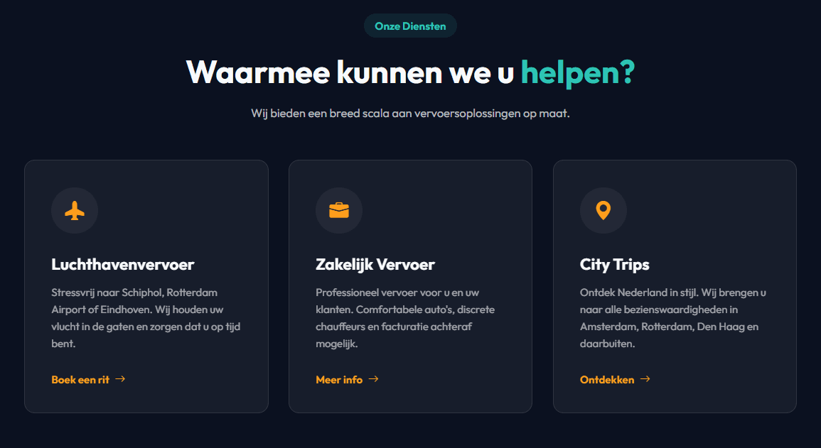 Taxi Reserverings screenshot